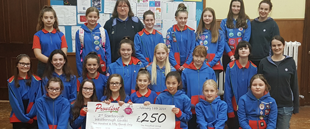 Proudfoot Donation To 2nd Scarborough (Westbrough) Guides