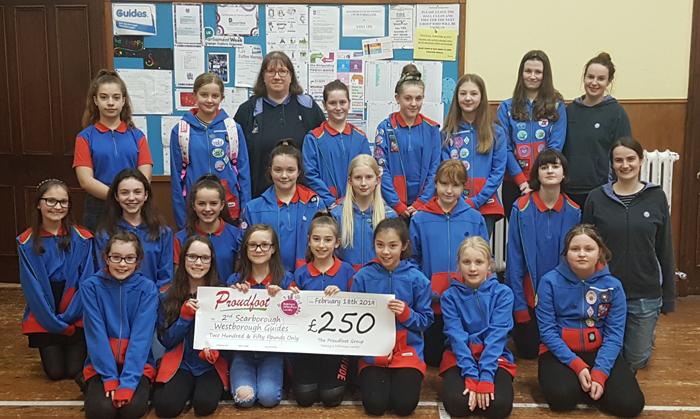 Proudfoot Donation To 2nd Scarborough (Westbrough) Guides